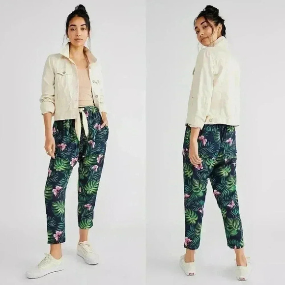 Free People Sandrine Rose Bush Pants Size Small NWT $158 - Picture 1 of 13